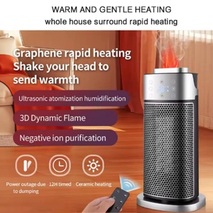 Room Heater 220V Electric PTC Heating Portable with <b>Remote</b> <b>Control</b> UK <b>Plug</b> for Living Room Bedroom Garden - Product Image 3