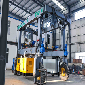 เครื่องจักรกลอุตสาหกรรมต่างๆ รถเครน RTG 40 ตัน ยกสูง 18 เมตร สำหรับยกตู้คอนเทนเนอร์ในท่าเรือ พร้อมเครื่องยนต์ มอเตอร์ และรีโมทคอนโทรลไร้สาย - Product Image 2