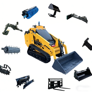 Mini-chargeuse compacte EPA de bonne qualité avec moteur diesel Kubota, commande PLC, chenilles et siège, à vendre - Product Image 1