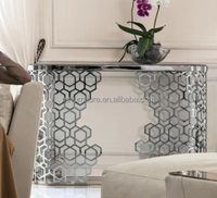 Moderne Simple Table Console De Luxe Table D'appoint Marbre Or En Acier Inoxydable Hall D'entrée Personnalisé Maison Meubles De Salon