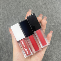 Gloss à lèvres liquide brillant mat vegan, format voyage, personnalisable OEM ODM, longue tenue, effet diamant, waterproof