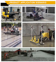 Machine de nivellement laser pour béton de chantier avec moteur de 50 CV, commande électrique automatique, fonctionnement à haute vitesse