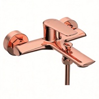 Robinet de baignoire moderne Maestro Spectrum en laiton poli avec valve en céramique Weixin, jets/massage/douche douce pour hôtels de luxe et usage commercial