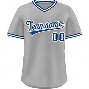 Venta al por mayor de ropa deportiva de béisbol en blanco EE. UU. Tamaño uniformes de béisbol sublimado impreso Logo número personalizado Jersey de béisbol para los hombres - Product Image 1