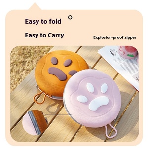 Ciotola portatile per esterno per cani e gatti in Silicone Anti-punta eco forniture per animali domestici per cibo e acqua - Product Image 4
