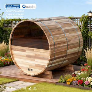 Sauna en bois de cèdre rouge Coasts 2026 avec chauffage électrique pour spa extérieur, villa, capacité de 2 à 8 personnes - Product Image 1