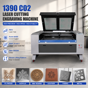 Machine de découpe et de gravure laser 1390 CO2, machine de découpe laser 100W pour acrylique, plastique, bois, verre, cuir, découpeuse laser CO2 - Product Image 1