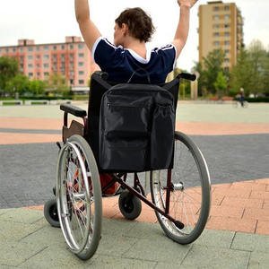 Sac multifonction pour fauteuil roulant, sac à dos pour scooter de mobilité, sac de rangement arrière rembourré, multi-poches, imperméable - Product Image 3