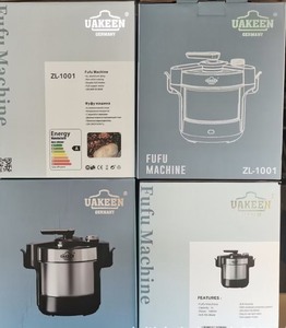 Machine à Fufu Professionnelle 6L Haute Puissance 1000W en Acier Inoxydable, Robot Culinaire pour Préparation <span class=keywords><strong>de</strong></span> Fufu Africain, Fourniture pour Hôtels et Traiteurs - Product Image 3