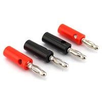Prise banane 4 mm avec vis de fixation et connecteur empilable pour amplificateur et haut-parleur, lot de 4, prix pour 5 ensembles