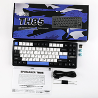 Clavier de jeu mécanique EPOMAKER TH85, sans fil tri-mode, fixation Gasket, disposition 75%, touches MDA à échange à chaud avec bouton rotatif pour Win/Mac