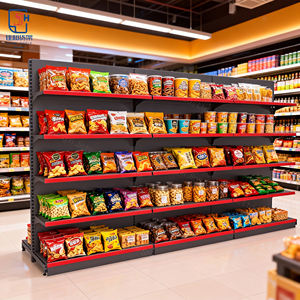 Estante de góndola de un solo lado, equipo de supermercado <span class=keywords><strong>para</strong></span> exhibición de alimentos en <span class=keywords><strong>minimarket</strong></span>, <span class=keywords><strong>estantes</strong></span> de supermercado caliente - Product Image 4