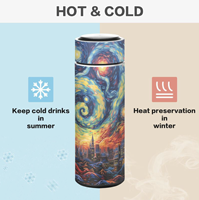 Regalo Empresarial Personalizado, Taza Térmica con Impresión UV Directa, Vaso Aislado con Imagen Completa, Botella de Agua de Acero Inoxidable