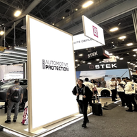 Stand de Exhibición Modular Personalizado para el Show SEMA Island, con Caja de Luz SEG y Maletas con Ruedas