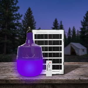 Lámpara Trampa para Insectos LED Recargable con Control Remoto, DC5V-6V 120W, Diámetro 12cm, Carga Solar, PP, 2x1800mAh con Panel Solar de 6W - Product Image 6