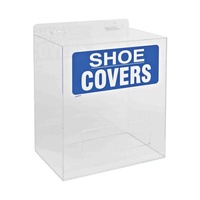 Porte-gants Filet à cheveux Distributeur de couvre-chaussures Boîte murale en acrylique transparent Distributeur de masques avec couvercles 4 compartiments