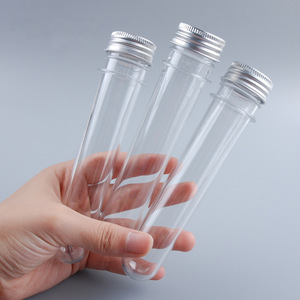 40ml transparent cylindrical PET tube bottle plastic tubes food candy tube bottle
