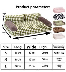 Fashionable and Modern Plush <b>cat</b> Bed with Removable and Washable Cover Dog Rest and Sleep Area <b>Sofa</b> Pet Bed - Product Image 6