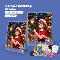 Cadre photo flottant personnalisé pour anime, fabrication directe, forme personnalisée, cadre photo en acrylique pour collection de fans d'animation