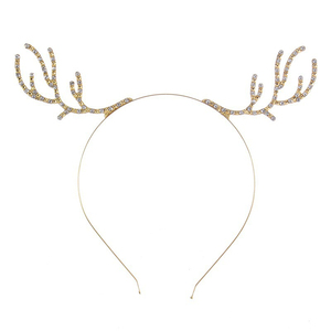 Nouvelle mode de bandeau en bois de cerf au design personnalisé pour enfants, cadeau de Noël, cerceau pour cheveux en bois de cerf, bandeaux bon marché de haute qualité pour enfants - Product Image 1