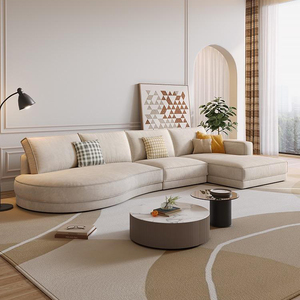 Juego de Sala de Estar de Cuero Huayang, Sofá Chesterfield Moderno y Elegante Tapizado en Cuero - Product Image 4