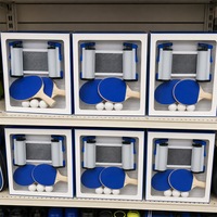 Kit de tennis de table portable OEM/ODM personnalisé en gros avec filet rétractable, 2 raquettes et 3 balles pour le jeu en voyage
