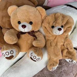 دُمى دببة جلدية ناعمة غير محشوة، ألعاب دببة للضم، هدايا - Product Image 6