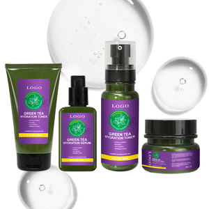 Ensemble de soins de la peau au thé vert ODM/OEM pour le contrôle du sébum, le traitement de l'acné, le resserrement des pores, l'anti-inflammatoire, la apaisement des peaux sensibles, l'hydratation en profondeur - Product Image 1