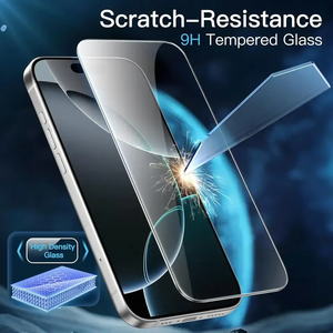 Verre trempé HD 2.5D de qualité supérieure, dureté 9H, anti-traces de doigts, anti-rayures, film 9H pour <span class=keywords><strong>iPhone</strong></span> 18-11 Samsung S25 24 <span class=keywords><strong>23</strong></span> Ultra - Product Image 3
