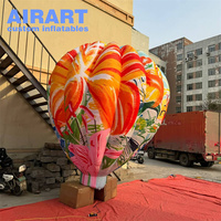 Reklam parti askıya dekorasyon şişme UFO, satılık şişme mor UFO gemi balon