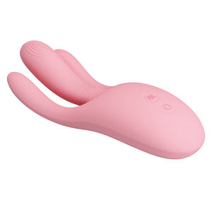 Pretty Love Vibrador de carga USB Dos dedos 10 Vibración y un dedo 5 Ajustes de cabeceo Juguetes sexuales divertidos para damas - Product Image 3
