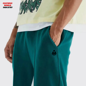 Track Pants Men's Oversized <b>Trousers</b> Custom 400Gsm 100% Cotton Baggy Wide leg Sweatpants for Streetwear Manufacturer Men's Pants - Product Image 4