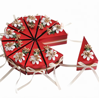 Offre Spéciale – Boîte à Bonbons de Mariage de Luxe Vide, Créative, en Forme de Gâteau, en Papier Gaufré, Style Européen, Personnalisable, Élégante, Vente en Gros