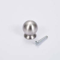 Poignées d'armoires de cuisine de luxe haut de gamme Boutons de placard et poignée de porte en acier inoxydable massif noir mat