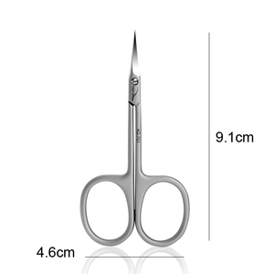 살롱 매니큐어 용 고성능 미용 가위 네일 큐티클 작업을위한 곡선 날카로운 칼날이있는 튼튼한 스테인레스 스틸 - Product Image 4
