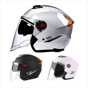 Casques <span class=keywords><strong>Moto</strong></span> Jet avec Logo OEM, Deux Visières, Réflecteur pour Livreurs et Scooter - Product Image 1