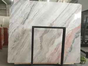 SHIHUI Interior Home Bathroom Decoration Natural Stone 4 Season Pink Marble Slab Tile Marble For Background Wall Vanity Top