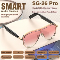Lunettes de soleil transfrontalières anti-lumière bleue et anti-UV, modèle privé, intelligentes IA, avec fonction d'appel et de lecture de musique