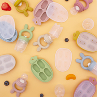 Nieuwe Aankomst Food Grade Moedermelk Ijsblokje Diepvriesbakvorm Siliconen Baby Fruit Voeder Fopspeen