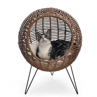 Petstar Nouveau Design Innovant Pour Animaux de compagnie à la Main Lit Balançoire Rotin Chat Panier Suspendu