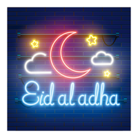 Décoration de Ramadan en gros : Enseigne néon lumineuse personnalisée avec lettres, télécommandée
