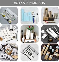 Ensemble d'articles de toilette d'hôtel de luxe 5 étoiles personnalisé et écologique : brosse à dents, cosmétiques, shampoing, gel douche, savon