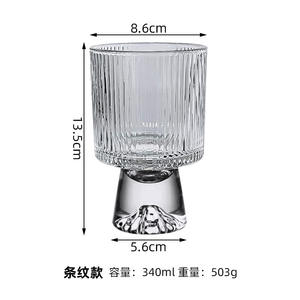 Lujo Rosa montaña en forma de Gama creativa sostenible sin plomo 340ml capacidad copas de cóctel Premium alto postre café - Product Image 6