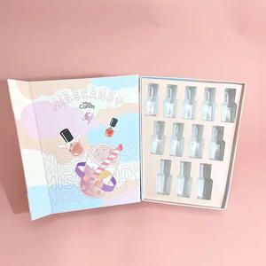 Ensemble de vernis à ongles en gel de luxe personnalisé Boîtes en papier cadeau de luxe à gaufrage mat pour vernis à ongles Huile <span class=keywords><strong>Tertio</strong></span> Shipping - Product Image 2