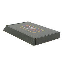 Boîte d'emballage personnalisée en carton ondulé estampé à l'or pour produits de luxe, emballage cadeau et expédition