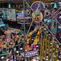 Dola Columpio Interior Interactivo, Atracción de Emoción, Centro de Entretenimiento Familiar, Pista de Obstáculos Ninja, Parque de Aventuras Modelo Interior