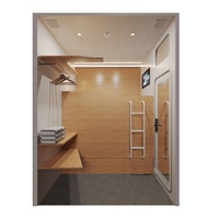 WE Smart Double Size Sleep Box Serrure de porte en bois au design moderne Lit capsule avec matériau ignifuge pour hôtels auberges de jeunesse