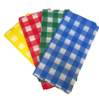 Nappe en plastique rayée à la main rouleau couverture de table pour pique-nique et fête de mariage à la maison