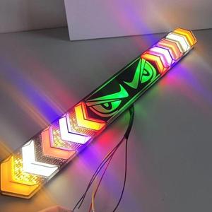 Multi-Function 12V/24V LED Demon Eye Rear Tail <strong>Light</strong> Colorful <strong>Flashing</strong> <strong>Reverse</strong> Brake Stop New Condition - Product Image 1