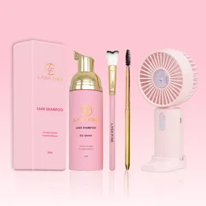 Pink Formula Custom Fragrance 50ml Foaming Lash Extension Eyelash Cleanser Private Label Logo Lash Shampoo Kit Lash Foam Cleaner